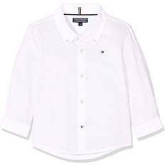 9-12M - Jungen Hemden Tommy Hilfiger Boys Stretch Oxford Shirt - Bright White (KB0KB03968)