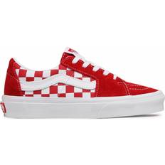 Vans Herre - Rød Sko Vans Sk8-Low Checkerboard M - Racing Red/True White