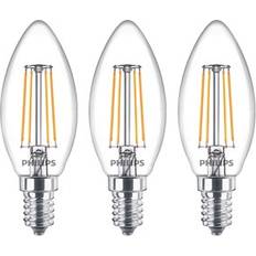 Philips 9.7cm LED Lamps 4.3W E14 3-pack