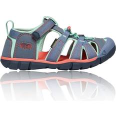 Zipper Sandals Children's Shoes Keen Older Kid's Seacamp II CNX - Flint Stone/Ocean Wave