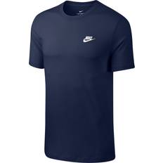 Nike XS T-shirts Nike Sportswear Club T-shirt - Midnight Navy/White