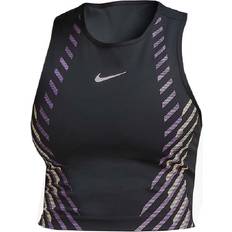 Reflectantes Camisetas de tirantes Nike Top Runway GX Black Female