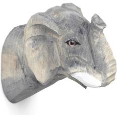 Animal Hand Carved Hook Elephant	