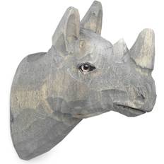 ferm LIVING Animal Hand Carved Hook Rhino