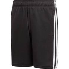 adidas Boy's Essentials 3-Stripes Knit Shorts - Black/White (DV1796)