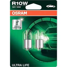 Osram Ultra Life Incandescent Lamps 10W BA15s 2-pack