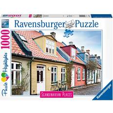 Aarhus puslespil Ravensburger Scandinavian Places Houses in Aarhus Denmark 1000 Pieces