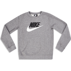 Nike Gutter Collegegensere Nike Boy's Sportswear Club Fleece Crew - Carbon Heather ( CV9297-092)