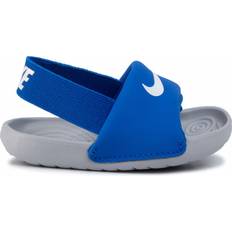 Nike Blue Slippers Children's Shoes Nike Kawa Slide TD - Hyper Cobalt/Wolf Grey/White