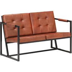 Ægte læder sofa vidaXL 288283 Sofa 115cm 2 personers