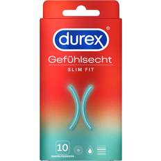 Silikonbasiert Kondome Durex Gefühlsecht Slim Fit 10-pack