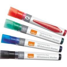 Nobo Liquid Ink Markers 4-pack