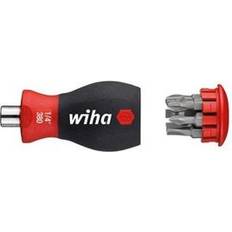 33736 Wiha 3801 33736 Stubby Screwdriver With Bit Bitsskruetrækker