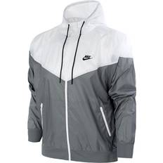 NIKE Men Jackets NIKE Windrunner Hooded Jacket Men - Smoke Grey/White/Black