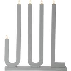 Star Trading Jul Grey Ponte di Candele 42cm