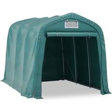 vidaXL Carpa Garaje De Almacenamiento Pvc Verde 2,4x3,6 m 240x240cm