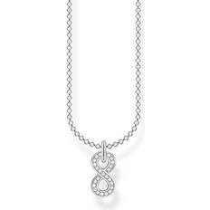 Thomas sabo halsband infinity Thomas Sabo Infinity Necklace - Silver/Transparent