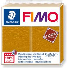 Jaune Pâtes Polymères Staedtler Fimo Leather Effect Ochre 57g