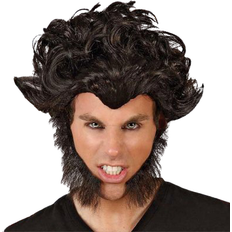 Halloween Kort parykk Atosa Wig for Halloween Black