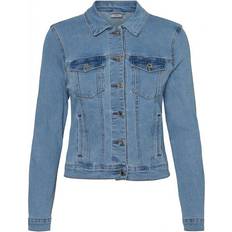 Vero Moda Hot Soya Short Denim Jacket - Blue/Light Blue Denim