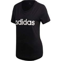 Adidas Essentials Linear Slim Tee - Black/White Female