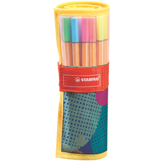 Stabilo point 88 fineliner 25 Stabilo Point 88 Rollerset 25-pcs