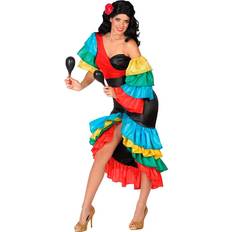 Atosa Déguisement danseuse rumba Femme Multicolore