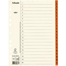 Bruna Mappar & Pärmar Esselte Register Servo A4 1–20