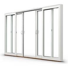 Vit Skjutdörrar NorDan NTech Skjutdörr Härdat glas S 0502-Y (370x220cm)