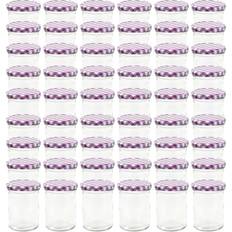 Morado Recipientes de Cocina vidaXL Jam Kitchen Container 48pcs 0.4L