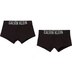 Jungen - Schwarz Boxershorts Calvin Klein Bold Logo Boys Boxer Trunks 2-pack - Black/Silver