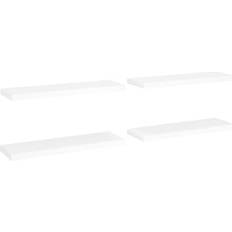 vidaXL 323816 Vägghylla 80cm 4st