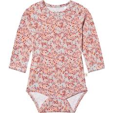 Broderet Bodyer Børnetøj Minymo Baby Body L/S - Cloudburst (111302-1856)