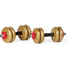 York Fitness Adjustable Vinyl Spinlock Dumbbell Set 12kg