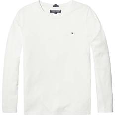 9-12M - Mädchen T-Shirts Tommy Hilfiger Basic C Neck Knit - Bright White (KG0KG03706)