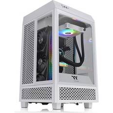 Thermaltake Mini Tower (Micro-ATX) - Mini-ITX Case per Computer Thermaltake TOWER 100 Snow Mini Tower Bianco