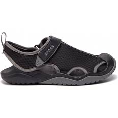 Crocs Gris Sandalias Crocs Swiftwater Mesh Deck Sandal - Black