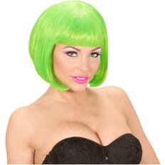 80-luku Lyhyet Peruukit Widmann Valentina Neon Wig Green