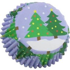 White Muffin Cases PME Christmas Tree Muffin Case