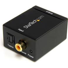 Convertisseurs N/A (DAC) StarTech SPDIF2AA SPDIF Digital Coaxial Or Toslink To Stereo RCA Audio Converter Noir