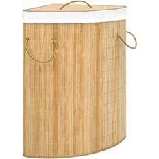 Beige Arredamento e Storage Bagni vidaXL Portabiancheria Angolare 60 L