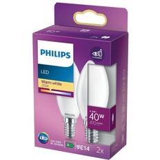 Bougie Lampes LED Philips 2x Flamme et lustre