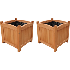 Pots & Planters vidaXL Raised Beds Flower Box 11.811x11.811x11.811"