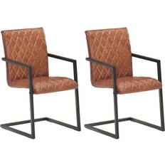 vidaXL Cantilevered 2-pack Köksstol 91cm 2st