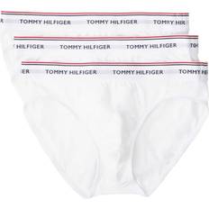 Tommy Hilfiger Men Elasticized Waist Solid Hip Briefs 3-pack - White