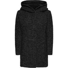 Only Cappotto Lungo in Bouclé - Nero