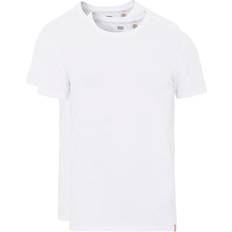 Levi's Uomo Magliette Levi's Slim 2pk Crewneck Tee - White/Manga Corta Manga Corta