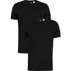 Levi's Slim 2pk Crewneck Tee - Black Manga Corta Negro