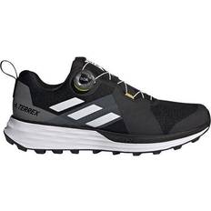 Adidas Terrex Two BOA Trail Running Shoes - Core Black/Crystal White/Solar Yellow Male