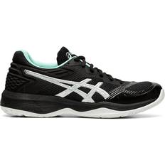 51 ½ - Schwarz Volleyballschuhe Asics Netburner Ballistic FF W - Black/Pure Silver